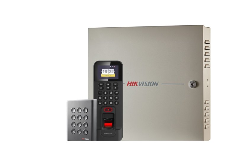 Controladora, leitor de cartão e terminal de impressão digital HikVision