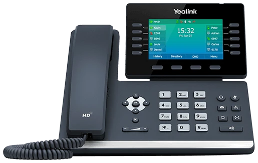 Telefone IP Yealink T54W, compatível com a 3CX